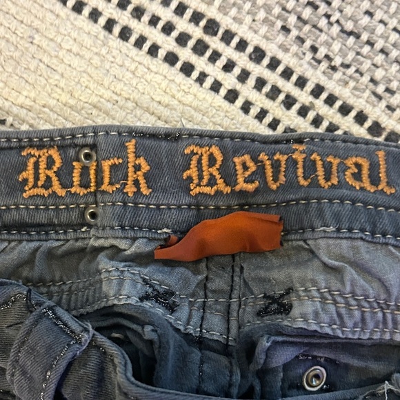 Rock Revival Dark Blue Skinny Jeans - Picture 5 of 5